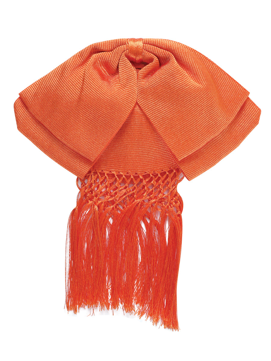Mexican Charro Bow Tie 85% Articela, 15% Polyester Orange  601476