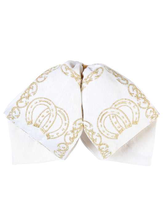 Kids 
Mexican Charro Bow Tie 100% Polyester Ivory/Gold  601812
