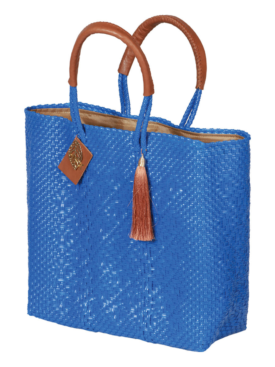 Artisanal Handbag 100% Polyethylene Royal Blue 602119
