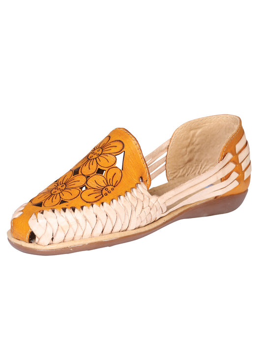 Mexican Artisanal Sandals Leather Natural 602364