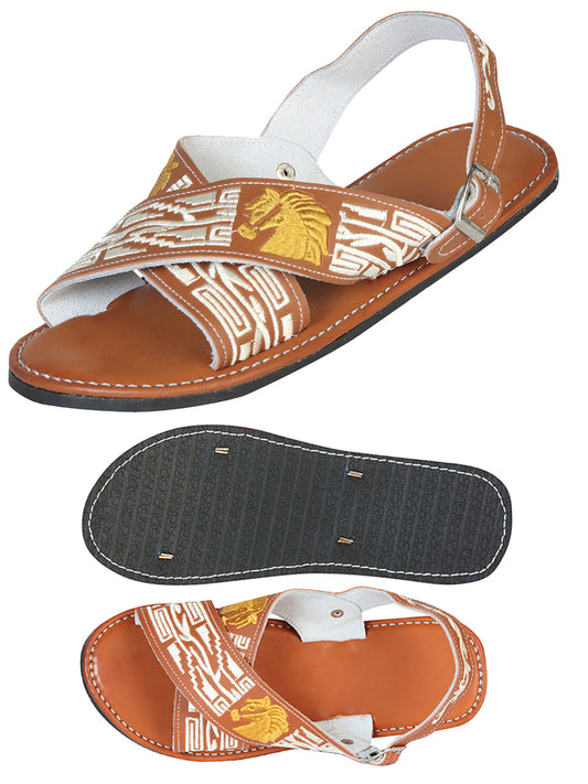 Mexican Artisanal Sandals 50% Leather, 50% Synthetic Natural  603793