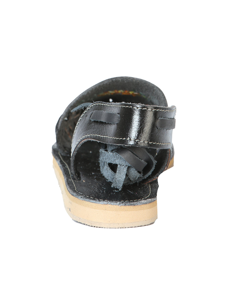 Sandalias Artesanales Mexicanas Piel Negra 603919
